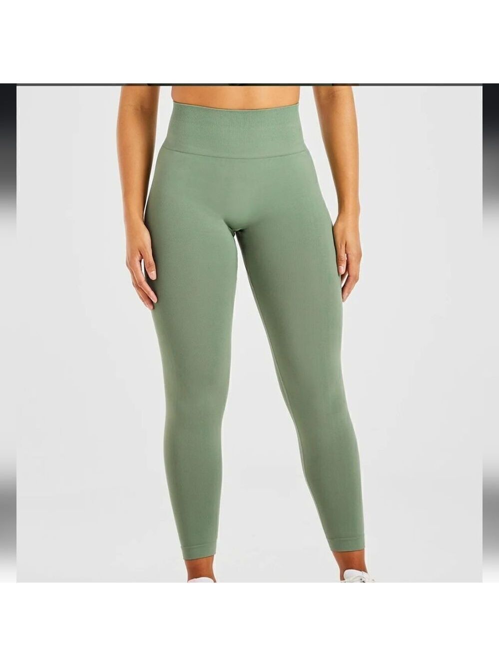 837 NWT AYBL Power Seamless Leggings Olive Size Small